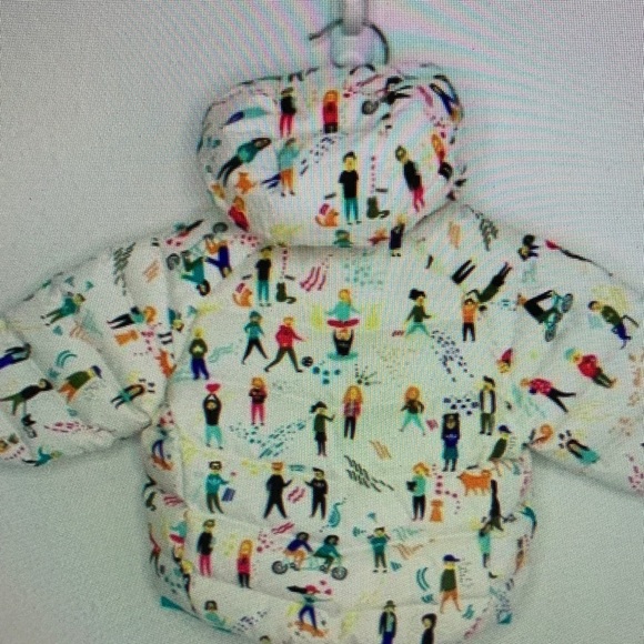 Colorful Patterned Puffer Jacket - Picture 2 of 2